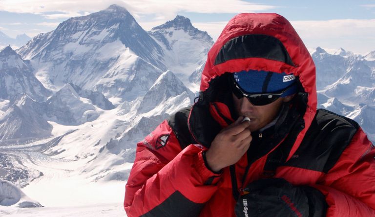 Martin Koukal při výstupu na Cho Oyu v Himalájích